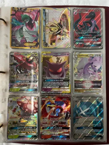 Cartas pokémon raras lote com 45 unidades 