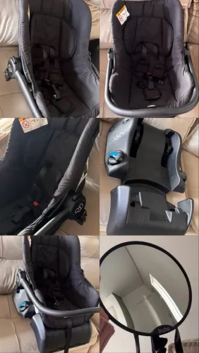 Bebê Conforto <br>Bebê conforto Galzerano + base + espelho Buba <br>Em ótimo estado. <br>R$220,00