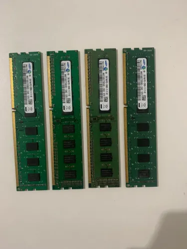 4 MEMÓRIAS RAM DDR3 QUEIMADA