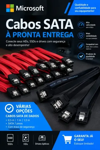 Cabos Sata pronta entrega