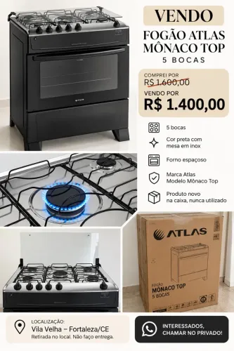 Vendo fogão novo na caixa