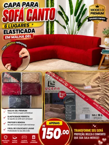 CAPA PARA SOFÁ CANTO