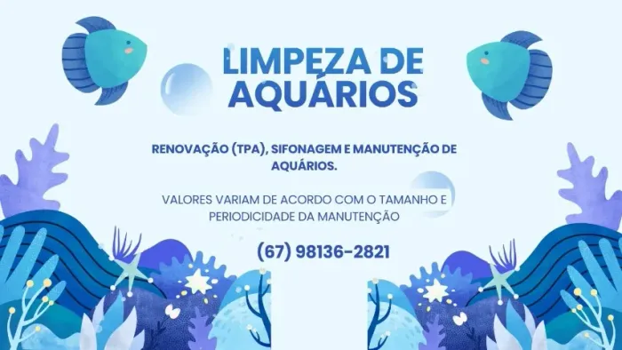 Limpeza de aquário