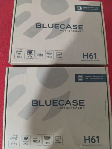 Placa mãe 1155 bluecase h61 nvme