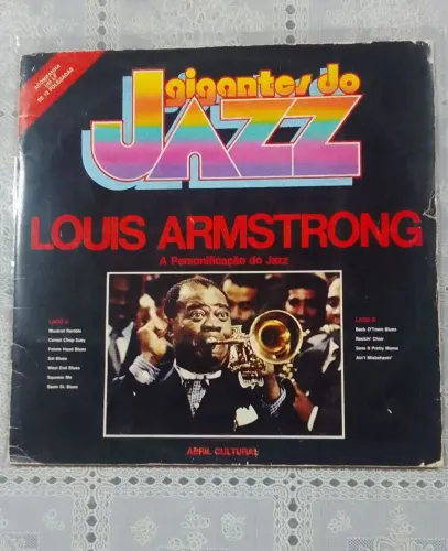 LP de Louis Armstrong c/biografia de 8 páginas