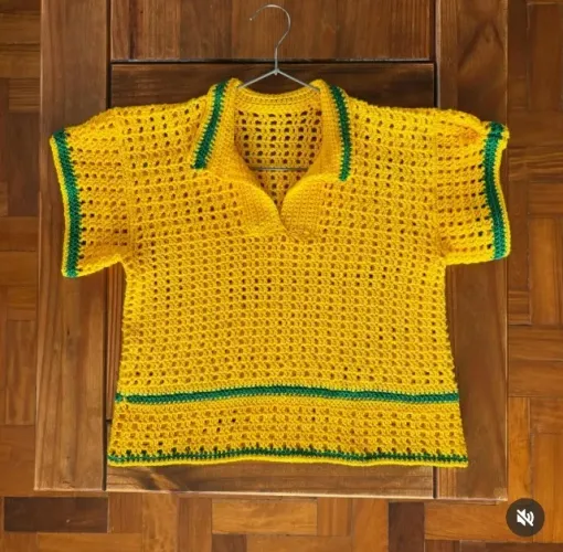 Camisa de crochê
