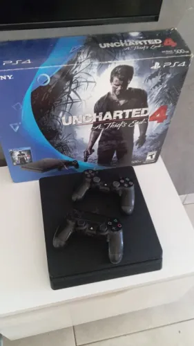 Playstation 4 500gb 2 controles 3 jogos 