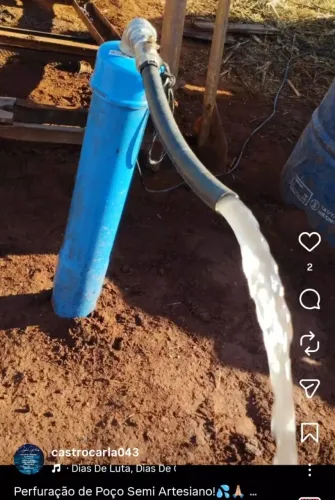 Poço semi artesianos! 60 mtrs ou atingir a rocha basalto!