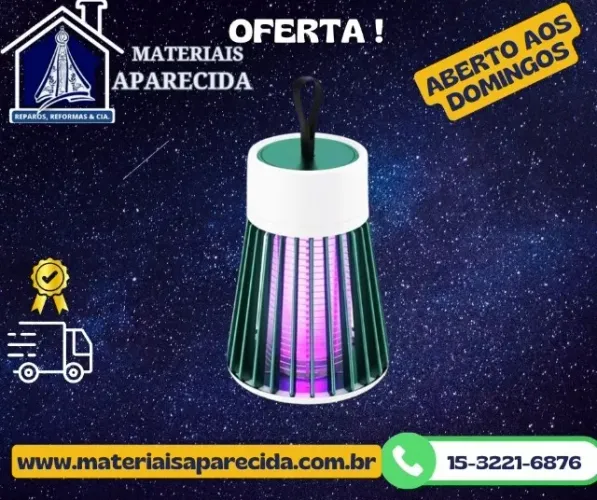 Luminaria de Mesa 15cm Mata Mosquito USB LK-5110