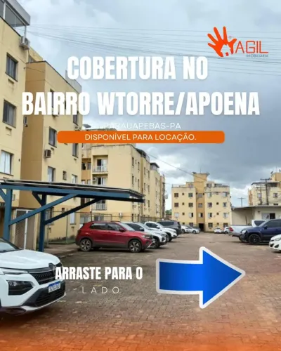 COBERTURA DUPLEX COM 3 QUARTOS DISPONÍVEL PARA LOCAÇÃO NO BAIRRO WTORRE/APOENA.
