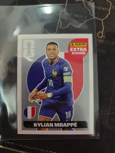 Kylian Mbappe figurinha extra da copa 2026