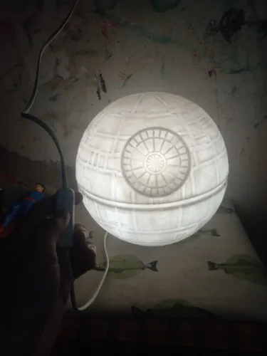 Abajur luminária estrela da morte