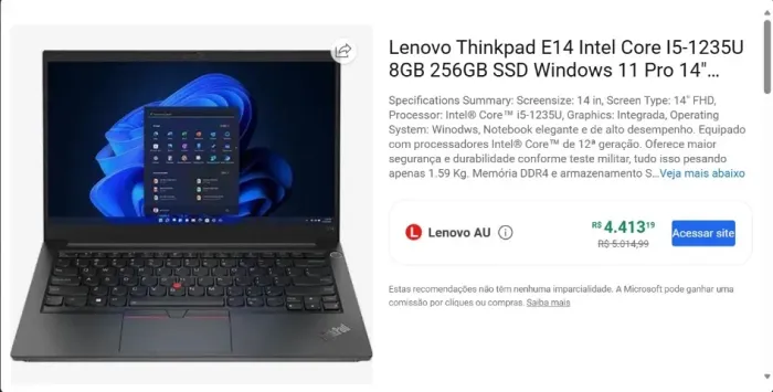 NOTEBOOK LENOVO THINKPAD