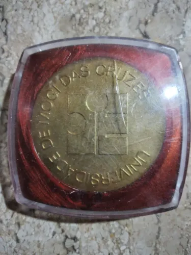 Medalha universidade Mogi das Cruzes