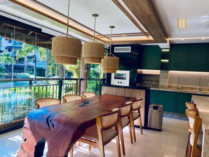 Apartamento térreo Manhattan Beach Riviera porteira fechada, 101 m² por R$ 1.750.000 - Aqu
