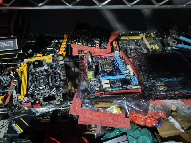 Lote de placa mae memória ssd