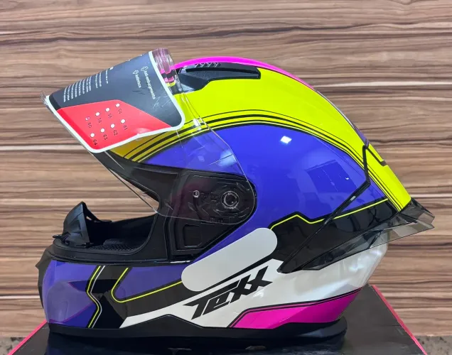 Capacete texx com 2 viseiras novo