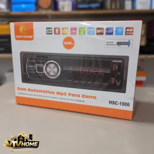 Som Para Carro Bluetooth Completo 1 Din + Entrega Grátis 