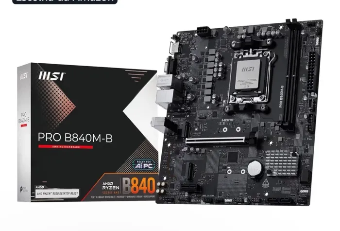 PLACA MÃE MSI PRO B840M AM5
