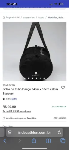 Kit com 2 Bolsas DOMYOS 15L