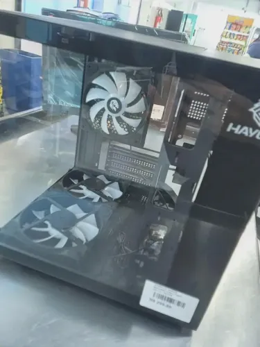 Gabinete Gamer Hayom Gb1787 Aquário 3 Fans S/fonte Micro-atx - Gb1787