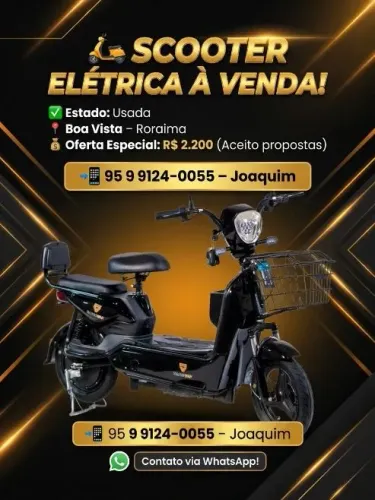 Moto Elétrica 500W 48V - Econômica, Prática e Ideal para o Dia a Dia