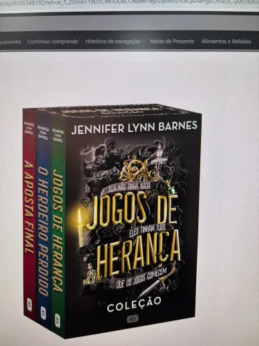 Box de livro - jogos de herança 