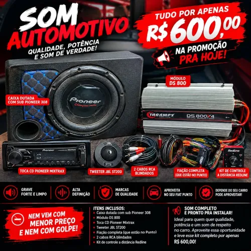Kit Som Automotivo