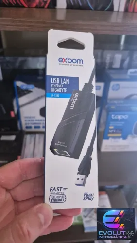 Adaptador USB 3.0 internet cabo novo, lacrado, com garantia!