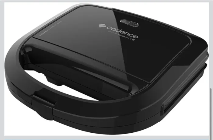 Sanduicheira Elétrica Cadence Toast & Grill, Preta, 750W, 110V