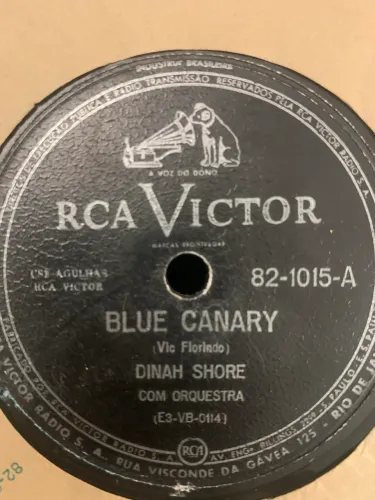 Disco 78 rpm raridade Dinah Shore