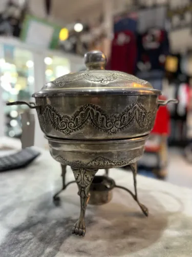 Rechaud Vintage Prata Colonial Original 