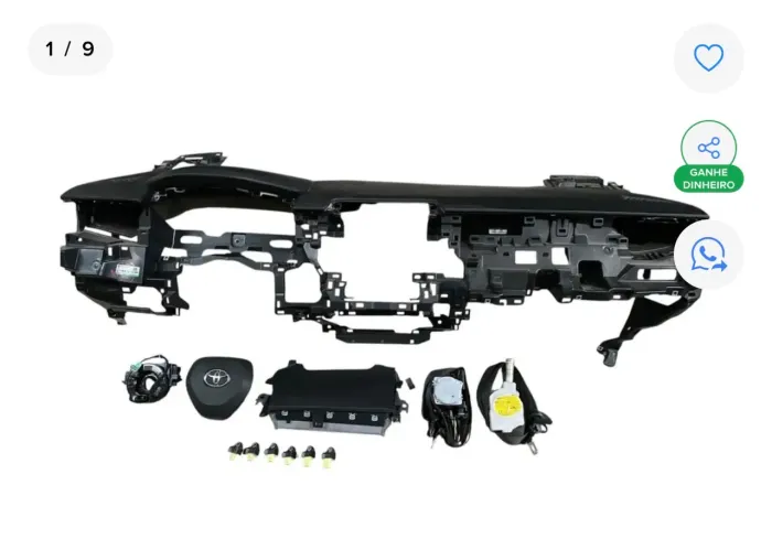 KIT AIRBAG TOYOTA COROLLA XEI 2022 2023 COMPLETO