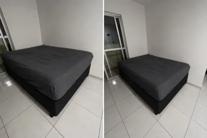 Cama de casal com colchão + base box