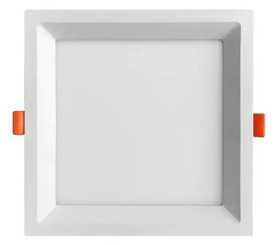 Painel LED Quadrado Recuado 18W corpo ABS 6500K 1440lm Bivolt Opus LED