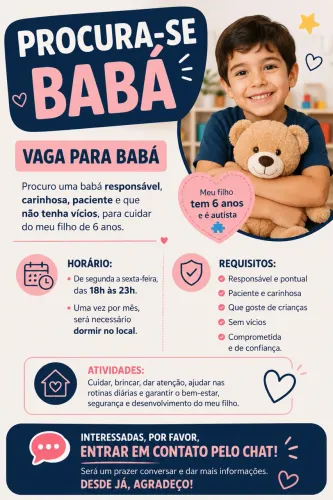 Procuro babá