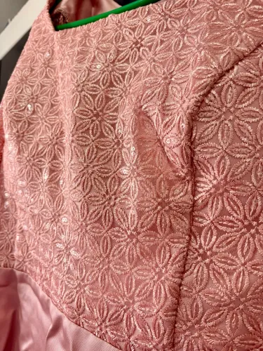 Vestido de Festa Plus Size Rosê Tamanho 54