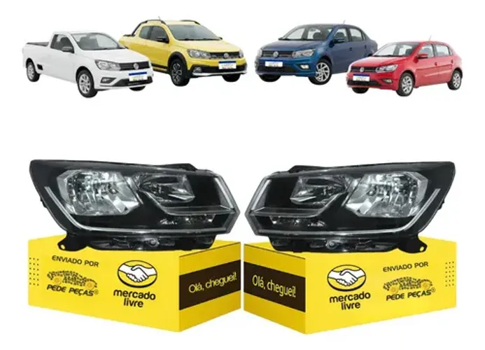 Par Farol Gol Voyage G8 Saveiro G7 2017 18 19 20 21 22 23 Ambos Lados