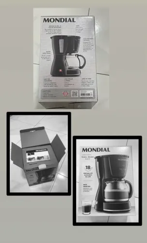 Cafeteira nova com refil permanente!