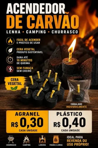acendedor de carvão