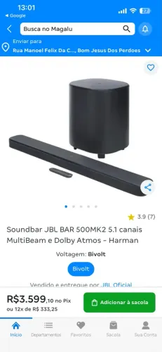 Soundbar JBL BAR