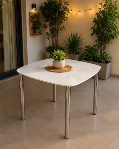 Mesa Nova MDF + Vidro Nova