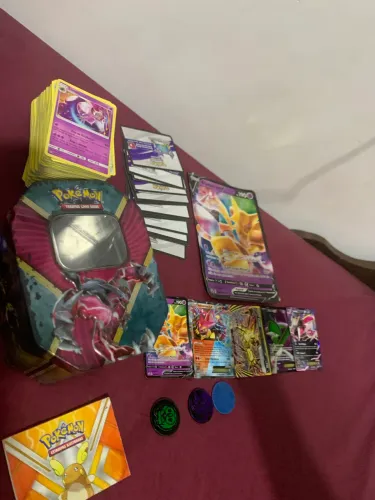 Lote Pokémon Completo ? Cartas + EX/V/TURBO + Acessórios
