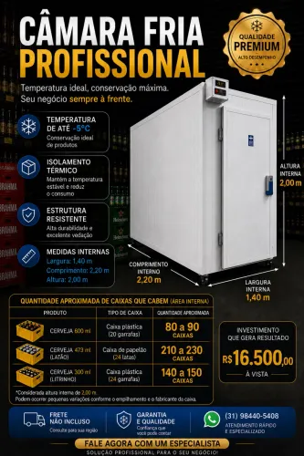 Camara fria 6mil litros 