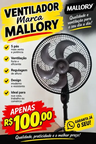 Vendo esse ventilador