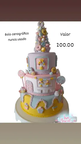 Bolos cenográficos em biscuit 