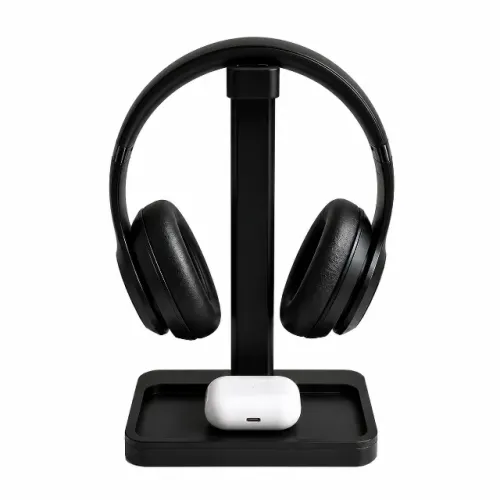 Suporte Para Headset Premium Com Base Organizadora Para Mesa
