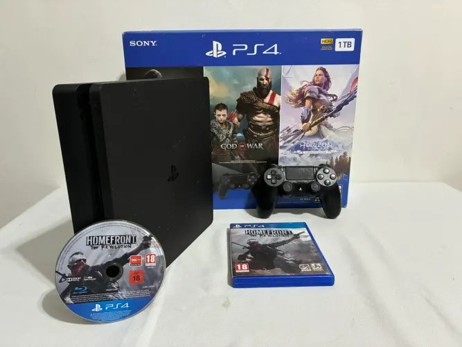 Playstation 4 Slim 1TB + Controle + Jogos