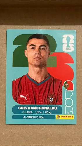 Figurinha Panini - Cristiano Ronaldo - Copa do Mundo 2026
