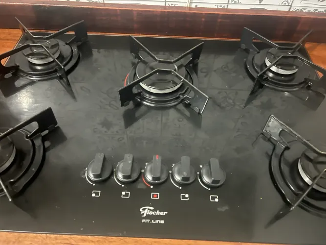 Vendo cooktop Fischer 5 bocas a gás